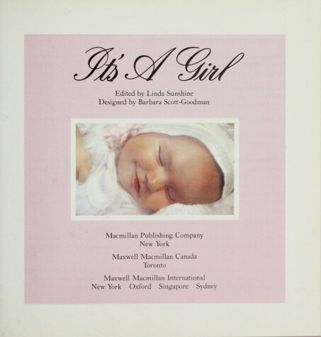 Book cover for Its A Girl
