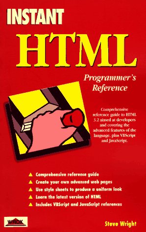 Book cover for Instant HTML