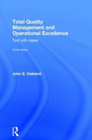 Cover of Total Quality Management and Operational Excellence