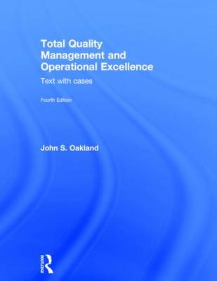 Book cover for Total Quality Management and Operational Excellence