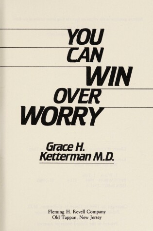 Cover of You Can Win Over Worry