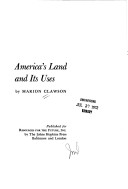 Book cover for America's Land and Its Uses