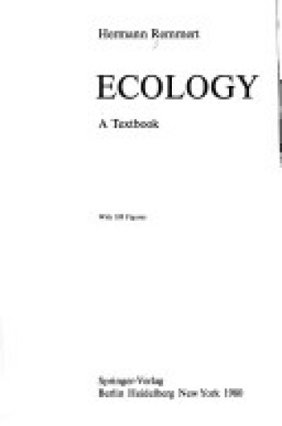 Cover of Ecology