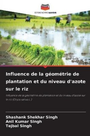 Cover of Influence de la géométrie de plantation et du niveau d'azote sur le riz