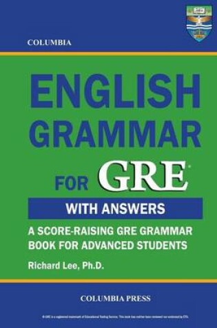 Cover of Columbia English Grammar for GRE
