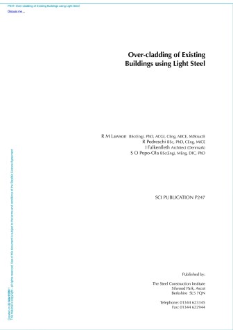 Book cover for Over-cladding of Existing Buildings Using Light Steel