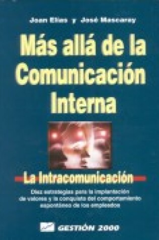 Cover of Mas Alla de La Comunicacion Interna