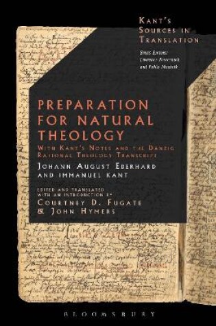 Cover of Preparation for Natural Theology