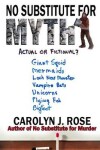 Book cover for No Substitute for Myth