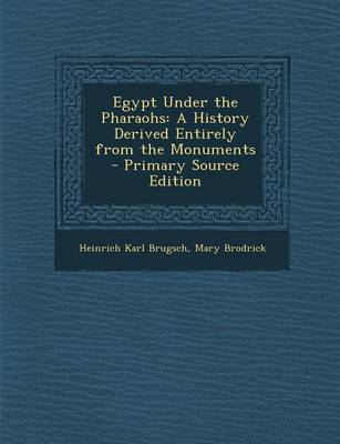 Book cover for Egypt Under the Pharaohs