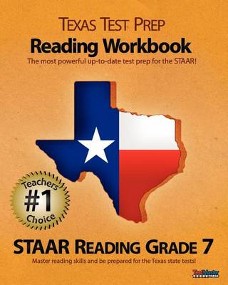 Book cover for Texas Test Prep Reading Workbook, Staar Reading Grade 7