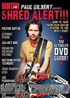 Book cover for Guitar World -- Paul Gilbert Presents Shred Alert!!!