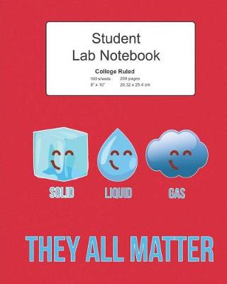 Book cover for Student Science Lab Lined Notebook