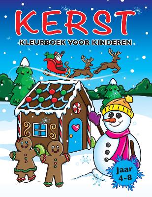 Book cover for Kerst Kleurboek Voor Kinderen