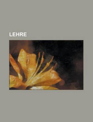 Book cover for Lehre