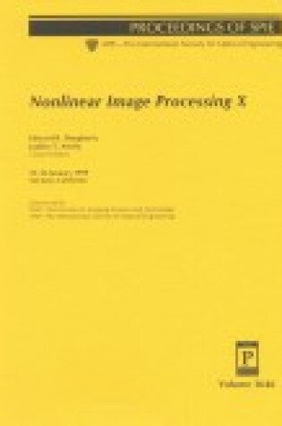 Cover of Nonlinear Image Processing-No. 10