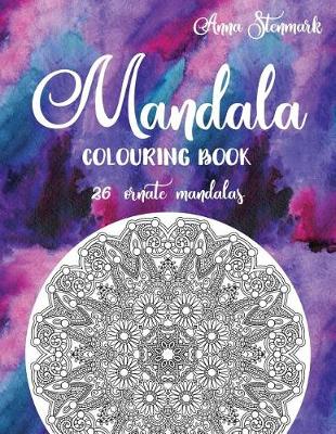 Book cover for Mandala colouring book - 26 ornate mandalas