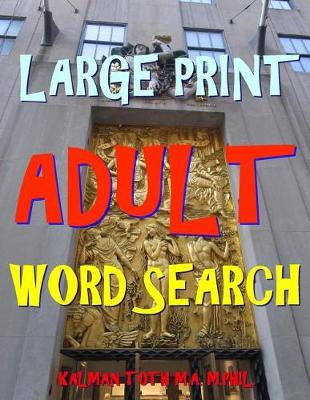 Book cover for Large Print Adult Word Search