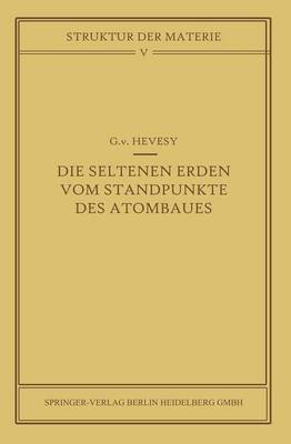 Book cover for Die seltenen Erden vom Standpunkte des Atombaus