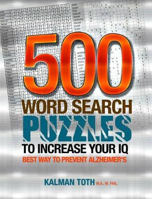 Book cover for 500 Word Search Puzzles to Increase Your IQ