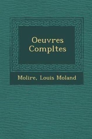 Cover of Oeuvres Completes