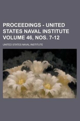 Cover of Proceedings - United States Naval Institute Volume 46, Nos. 7-12