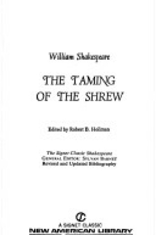 Cover of Shakespeare : Taming of the Shrew (Sc)