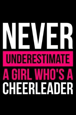 Book cover for Never Underestimate A Girl Who's A Cheerleader