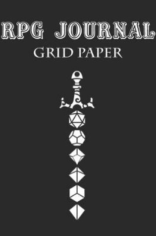 Cover of grid RPG Journal For Dungeon Master Notes, 120 sheets QUAD SQUARED GRAPH PAPER