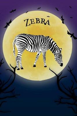 Book cover for Zebra Notebook Halloween Journal