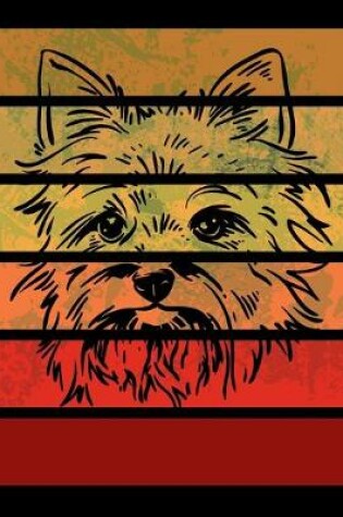 Cover of Yorkie Retro Stripes Notebook