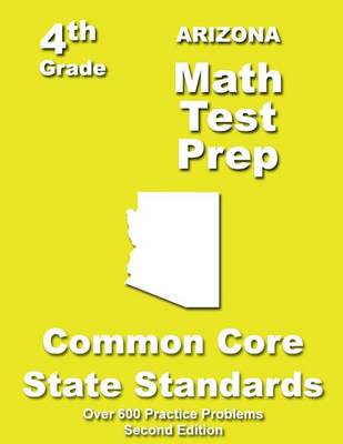 Book cover for Arizona 4th Grade Math Test Prep