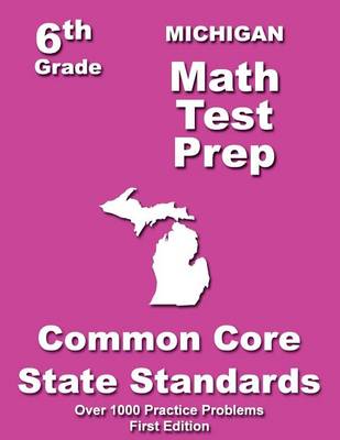 Book cover for Michigan 6th Grade Math Test Prep