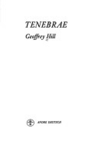 Cover of Tenebrae