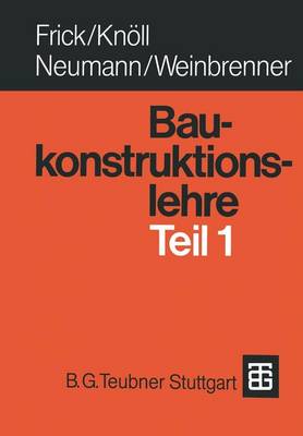 Book cover for Baukonstruktionslehre Teil 1