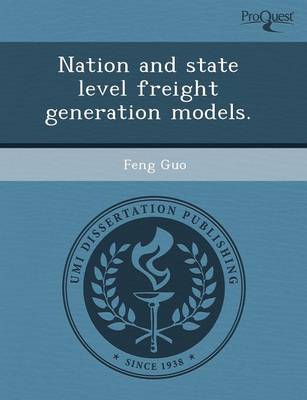 Book cover for Nation and State Level Freight Generation Models