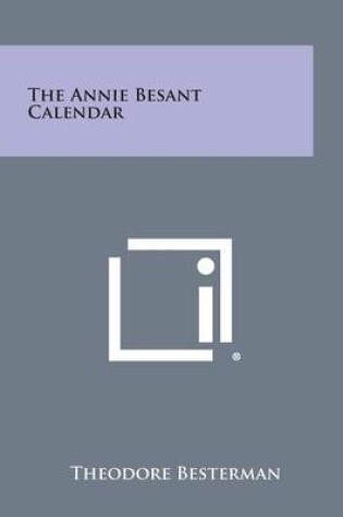 Cover of The Annie Besant Calendar