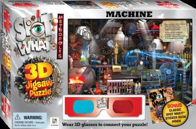 Cover of Spot What! Metropolis 3D Jigsaw Machine