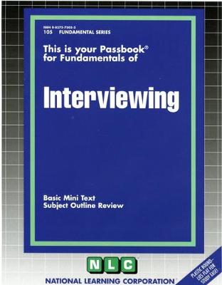 Book cover for INTERVIEWING