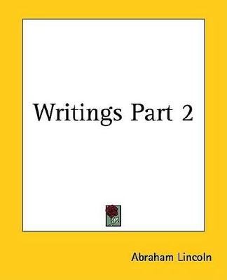 Book cover for Writings Part 2