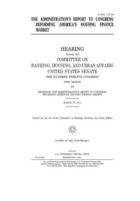 Book cover for The administration's report to Congress