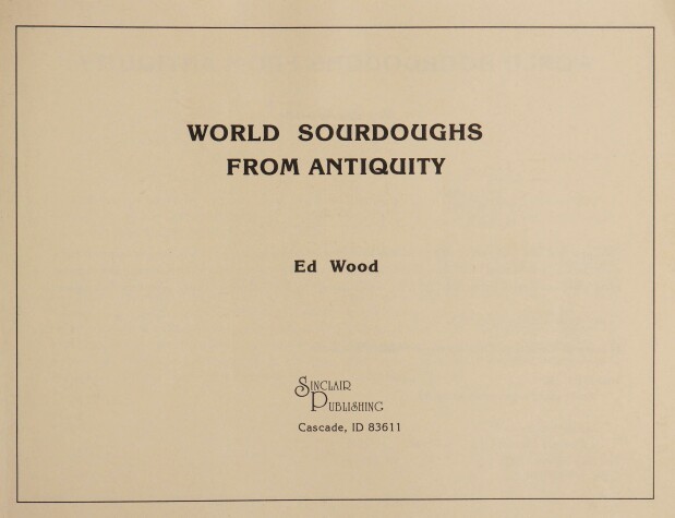 Book cover for World Sourdoughs from Antiquity