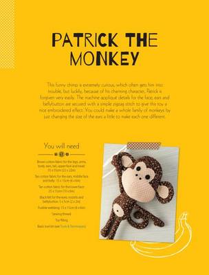 Book cover for Patrick the Monkey Soft Toy Pattern