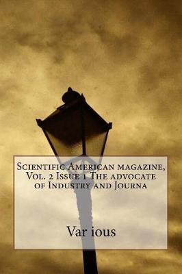 Book cover for Scientific American Magazine, Vol. 2 Issue 1