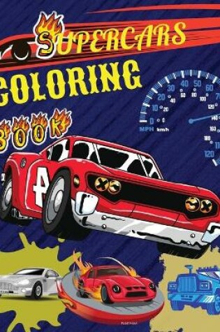 Cover of Supercars Coloring Book