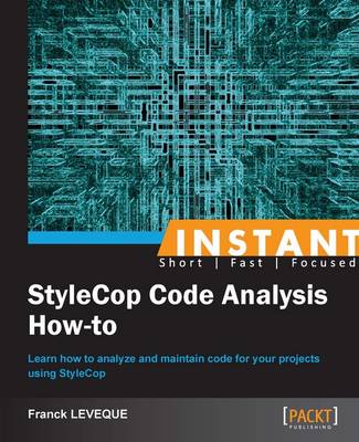 Book cover for Instant StyleCop Code Analysis How-to