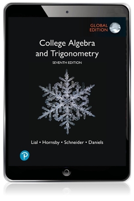 Book cover for College Algebra and Trigonometry, Global Edition