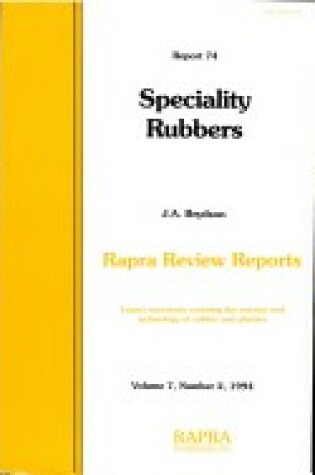 Cover of Speciality Rubbers