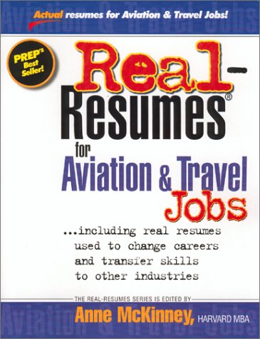 Cover of Real-Resumes for Aviation & Travel Jobs