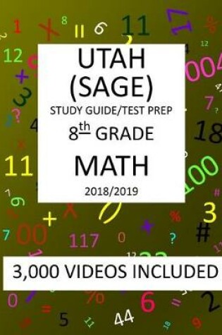 Cover of 8th Grade UTAH SAGE, 2019 MATH, Test Prep